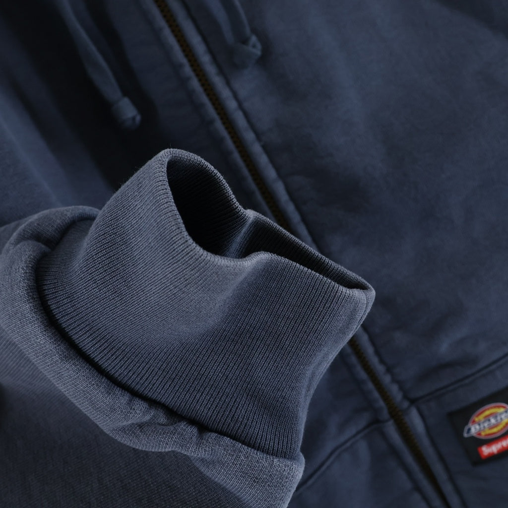 SUPREME(シュプリーム) 24AW ×Dickies Quilted Lined Zip Up Hooded Sweatshirt ディッキーズ キルトラインジップアップフーデッドスウェットシャツ ジップパーカー ネイビー