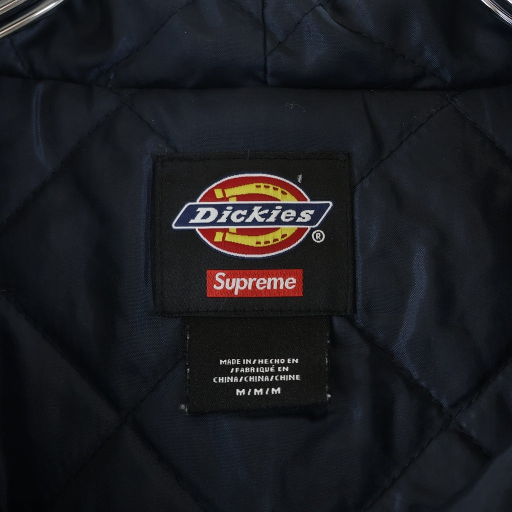 SUPREME(シュプリーム) 24AW ×Dickies Quilted Lined Zip Up Hooded Sweatshirt ディッキーズ キルトラインジップアップフーデッドスウェットシャツ ジップパーカー ネイビー