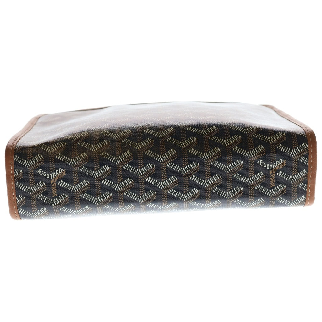 GOYARD(ゴヤール) ジュバンス MM ヘリンボーン クラッチバッグ ブラウン