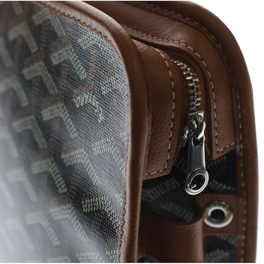 GOYARD(ゴヤール) ジュバンス MM ヘリンボーン クラッチバッグ ブラウン