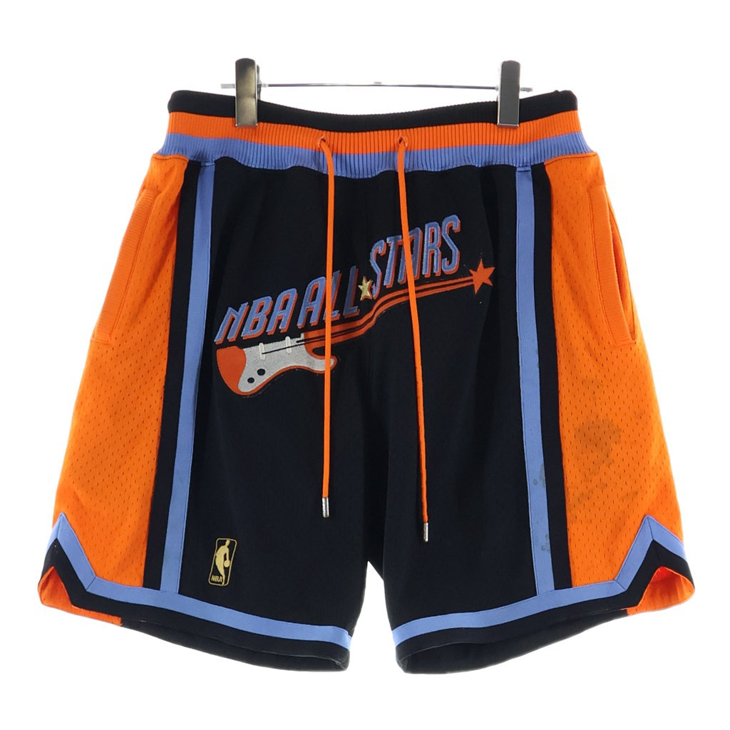 JUSTDON(ジャストドン) NBA Hardwood Classics All-Star Shorts NBA ハードウッドクラシックオールスターショーツ ブラック/オレンジ SHORM020276-ASG