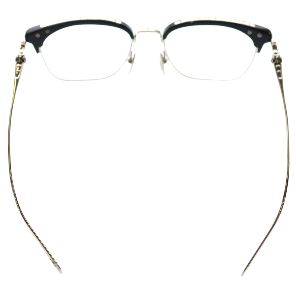 CHROME HEARTS(クロムハーツ) SLUNTRADICTION ハーフリム 眼鏡 アイウェア ブラック/シルバー