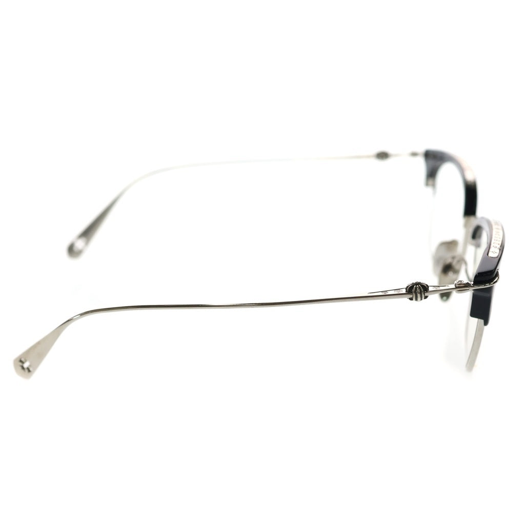 CHROME HEARTS(クロムハーツ) SLUNTRADICTION ハーフリム 眼鏡 アイウェア ブラック/シルバー