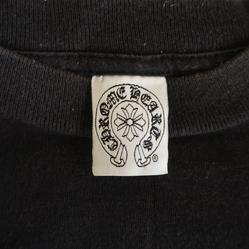 CHROME HEARTS(クロムハーツ) FOTI TEE フォティ スカルプリント クルーネック ポケット 半袖Tシャツ カットソー ブラック