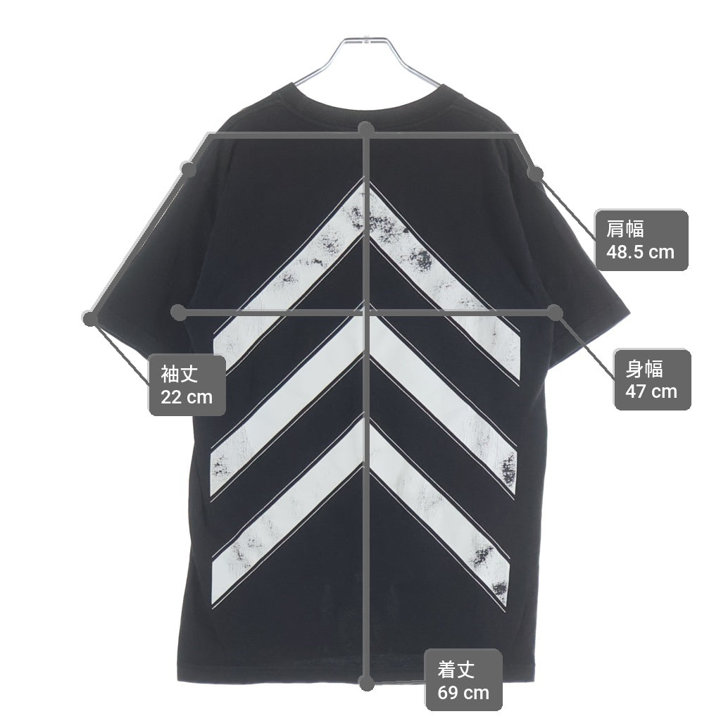 CHROME HEARTS(クロムハーツ) FOTI TEE フォティ スカルプリント クルーネック ポケット 半袖Tシャツ カットソー ブラック
