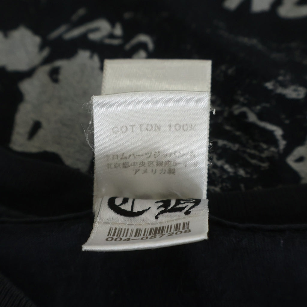 CHROME HEARTS(クロムハーツ) FOTI TEE ナスカル スカルプリント クルーネック ポケット 半袖Tシャツ カットソー ブラック