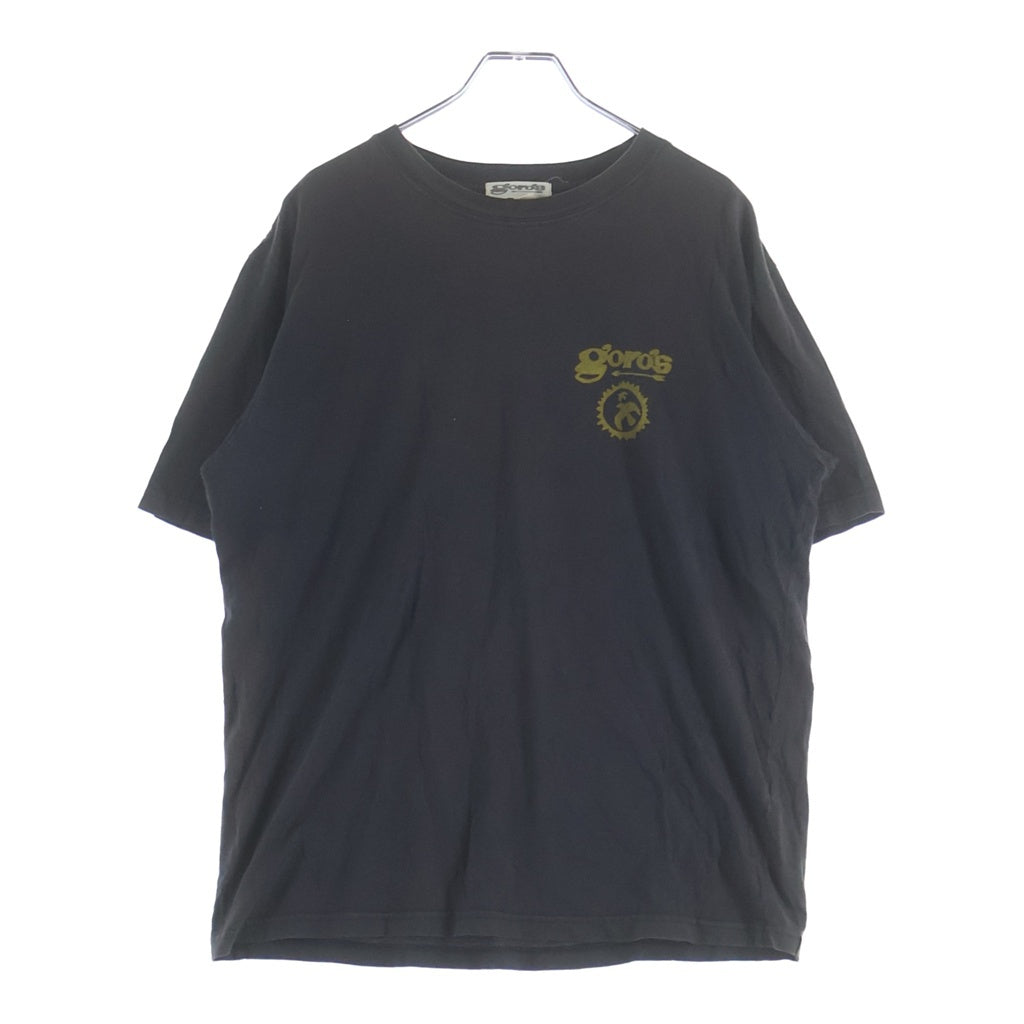 goro's(ゴローズ) ゴローズTシャツ クルーネック半袖Tシャツ オーガニックコットンボディ ブラック