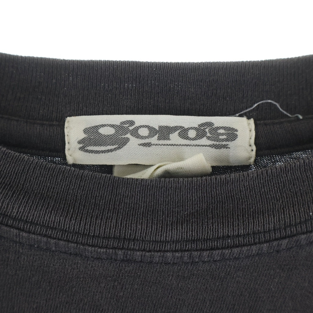 goro's(ゴローズ) ゴローズTシャツ クルーネック半袖Tシャツ オーガニックコットンボディ ブラック