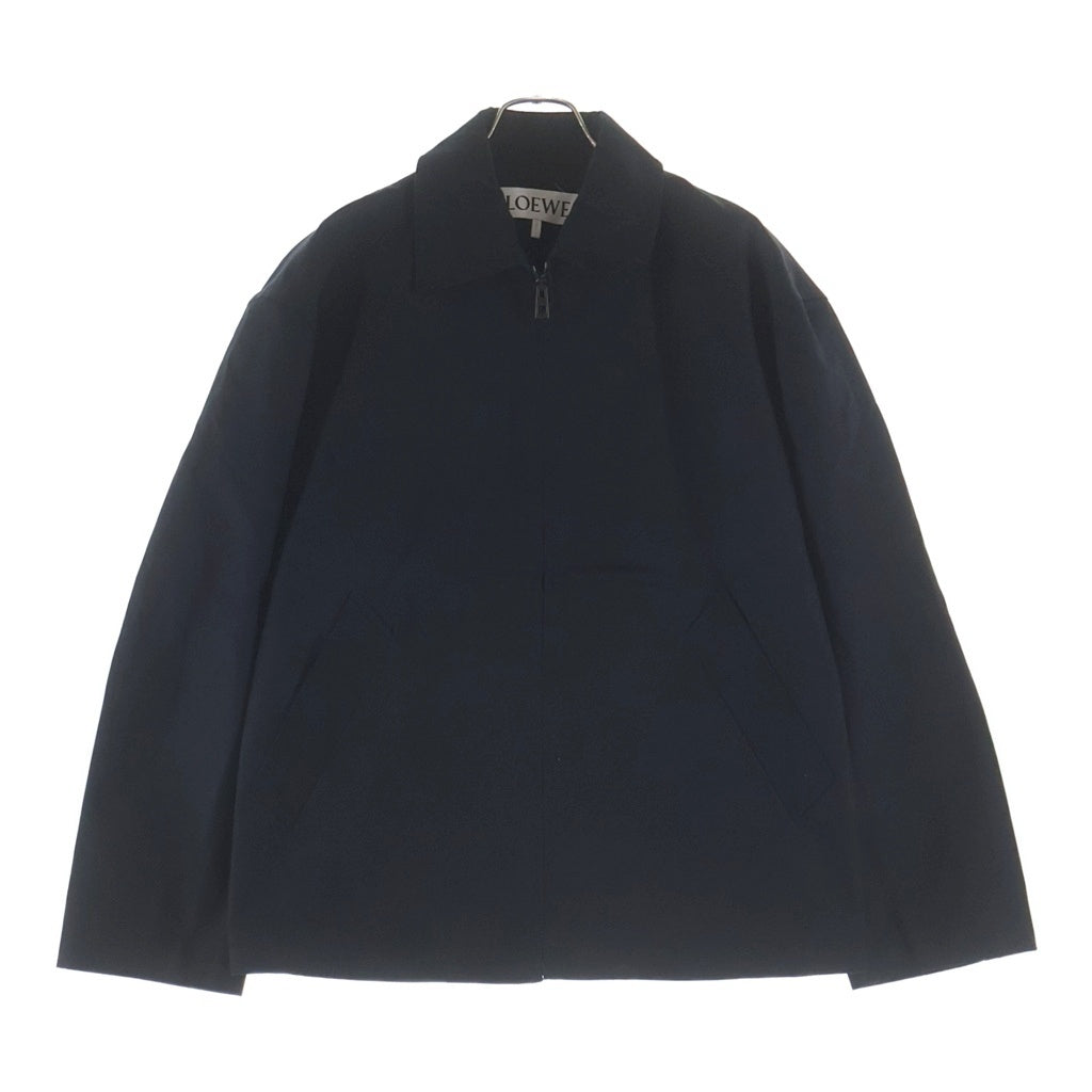 LOEWE(ロエベ) DRAPED JACKET ドレープジャケット ジップアップブルゾン ブラック H526Y02WBB