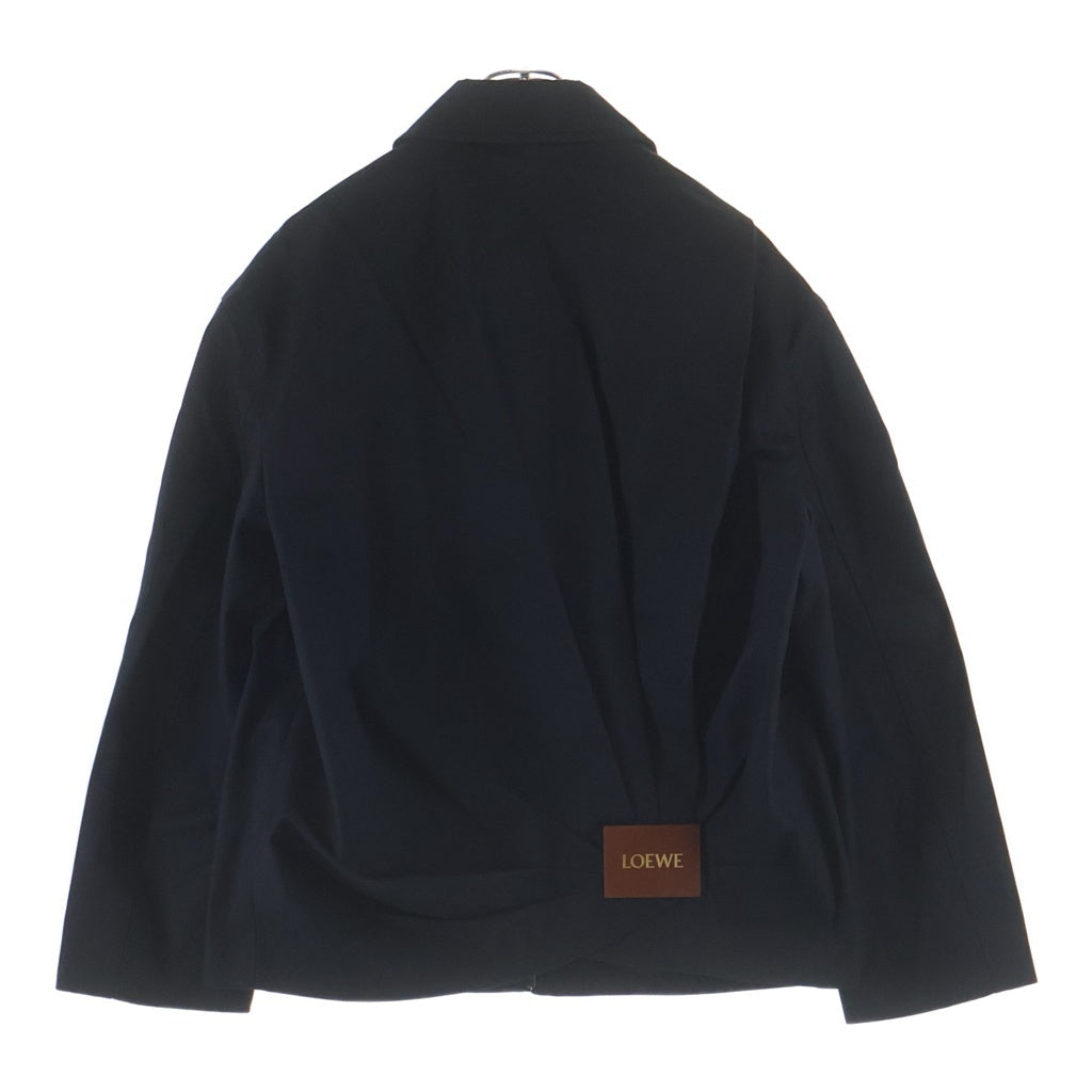 LOEWE(ロエベ) DRAPED JACKET ドレープジャケット ジップアップブルゾン ブラック H526Y02WBB