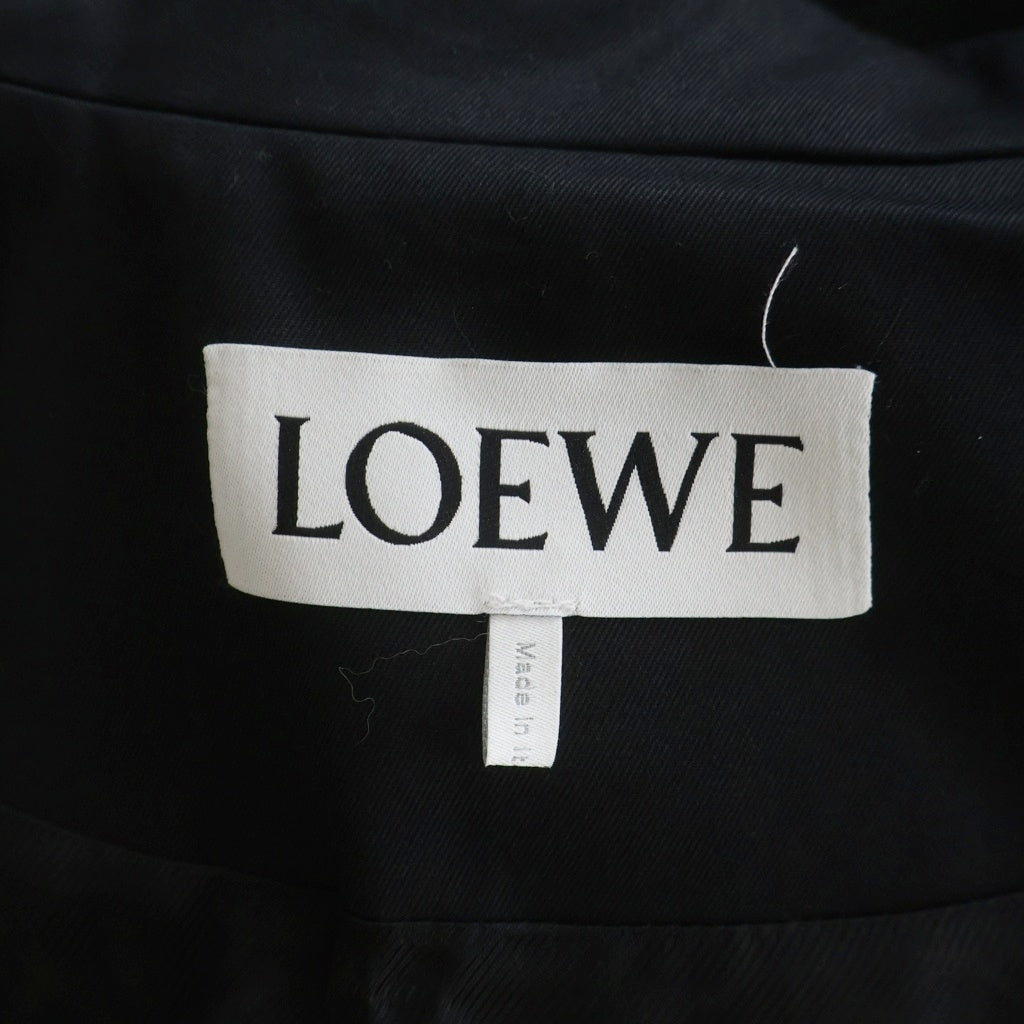LOEWE(ロエベ) DRAPED JACKET ドレープジャケット ジップアップブルゾン ブラック H526Y02WBB