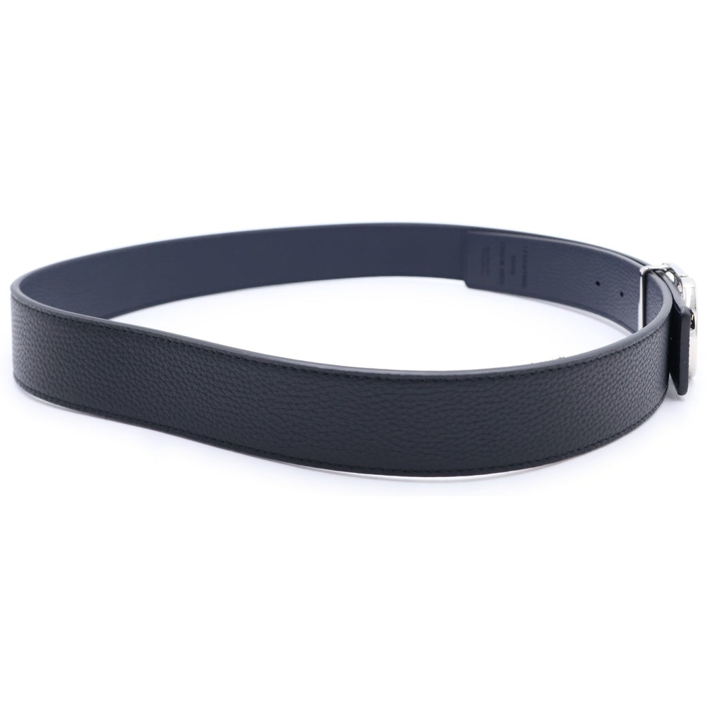 DIOR(ディオール) CD ICONバックル レザーベルト 35mm ブラック/シルバー 23MA-0254