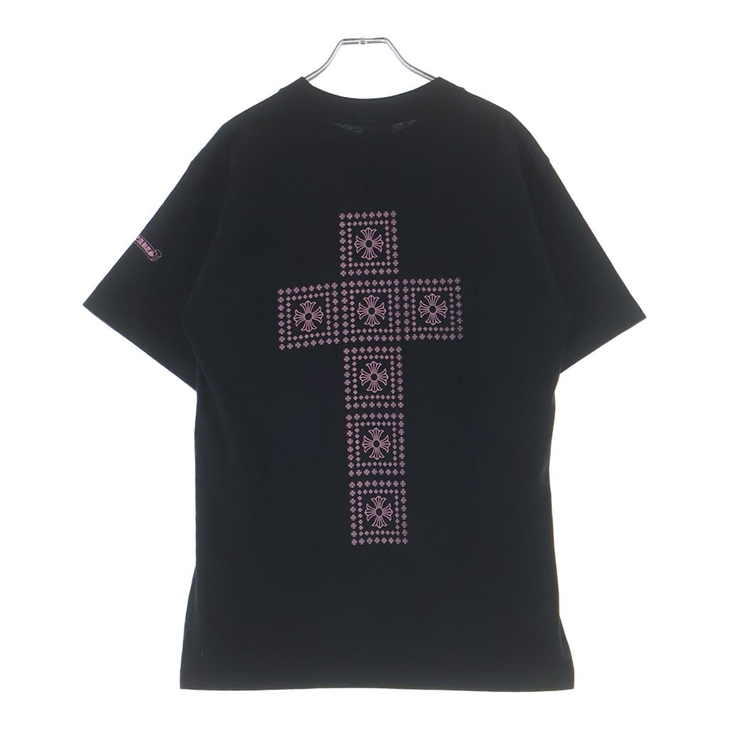 CHROME HEARTS(クロムハーツ) CH T-SHRT 1 CHフレームクロスプリント 半袖Tシャツ ピンク/ブラック