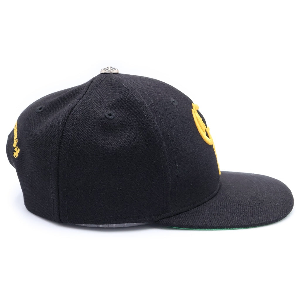 CHROME HEARTS(クロムハーツ) CH HAT CH刺繍 ベースボールキャップ 帽子 ブラック/イエロー