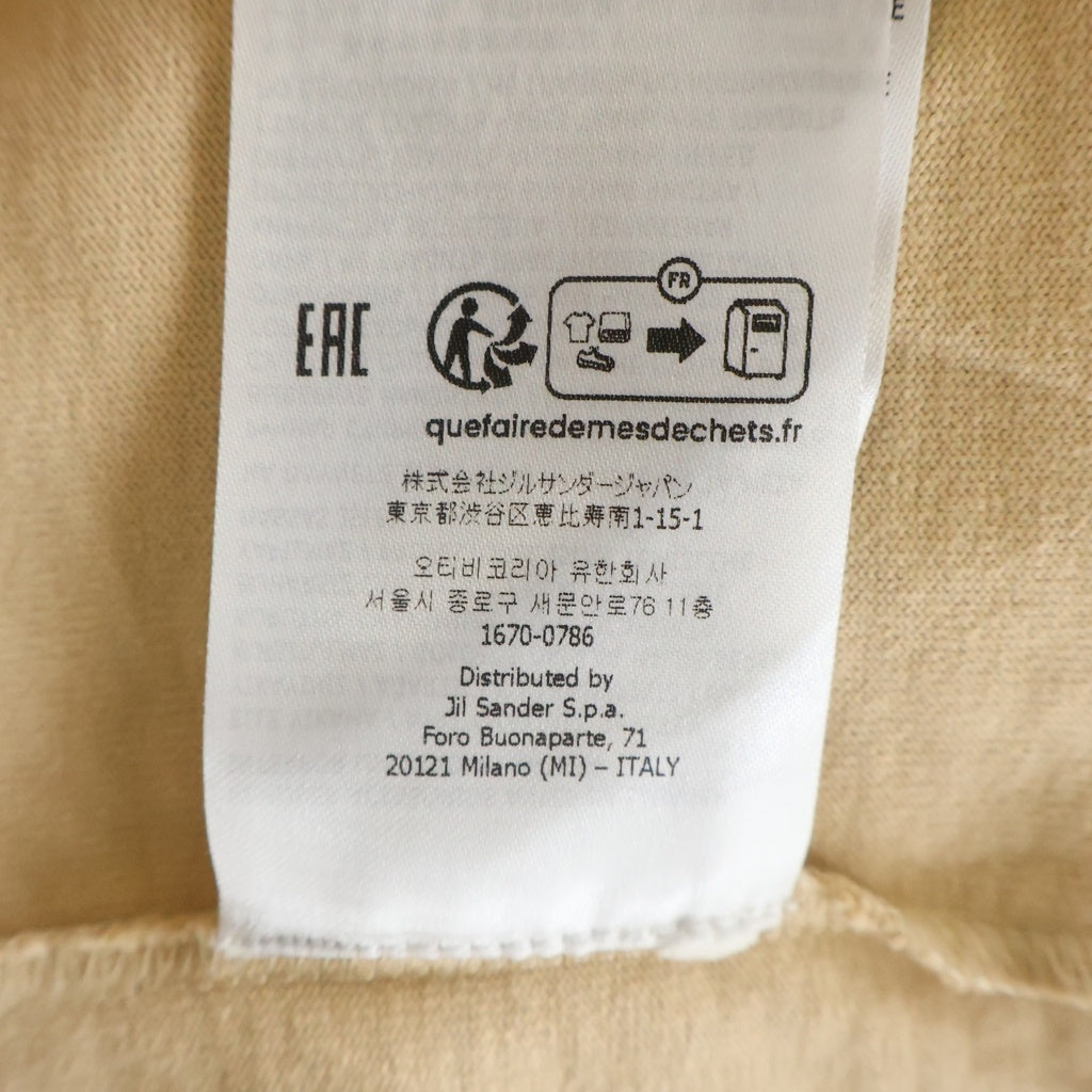 JIL SANDER(ジルサンダー) ロゴプリントロングスリーブカットソー 長袖Tシャツ J02GC0107 J20215 ベージュ
