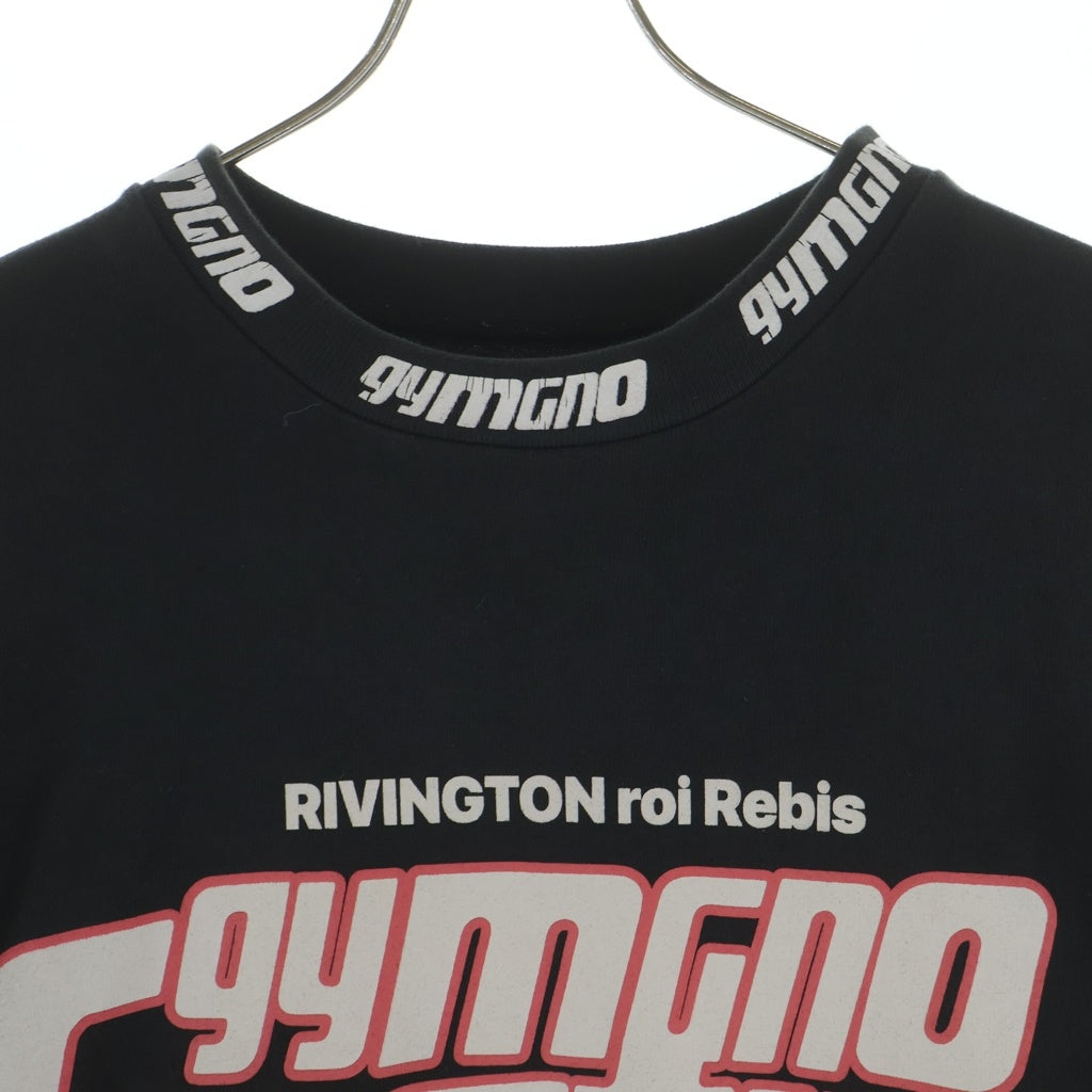 RRR123 RIVINGTON roi Rebis(リヴィントンロイレビス) FASTING FOR FASTER LS TEE 両面プリント 長袖Tシャツカットソー ブラック