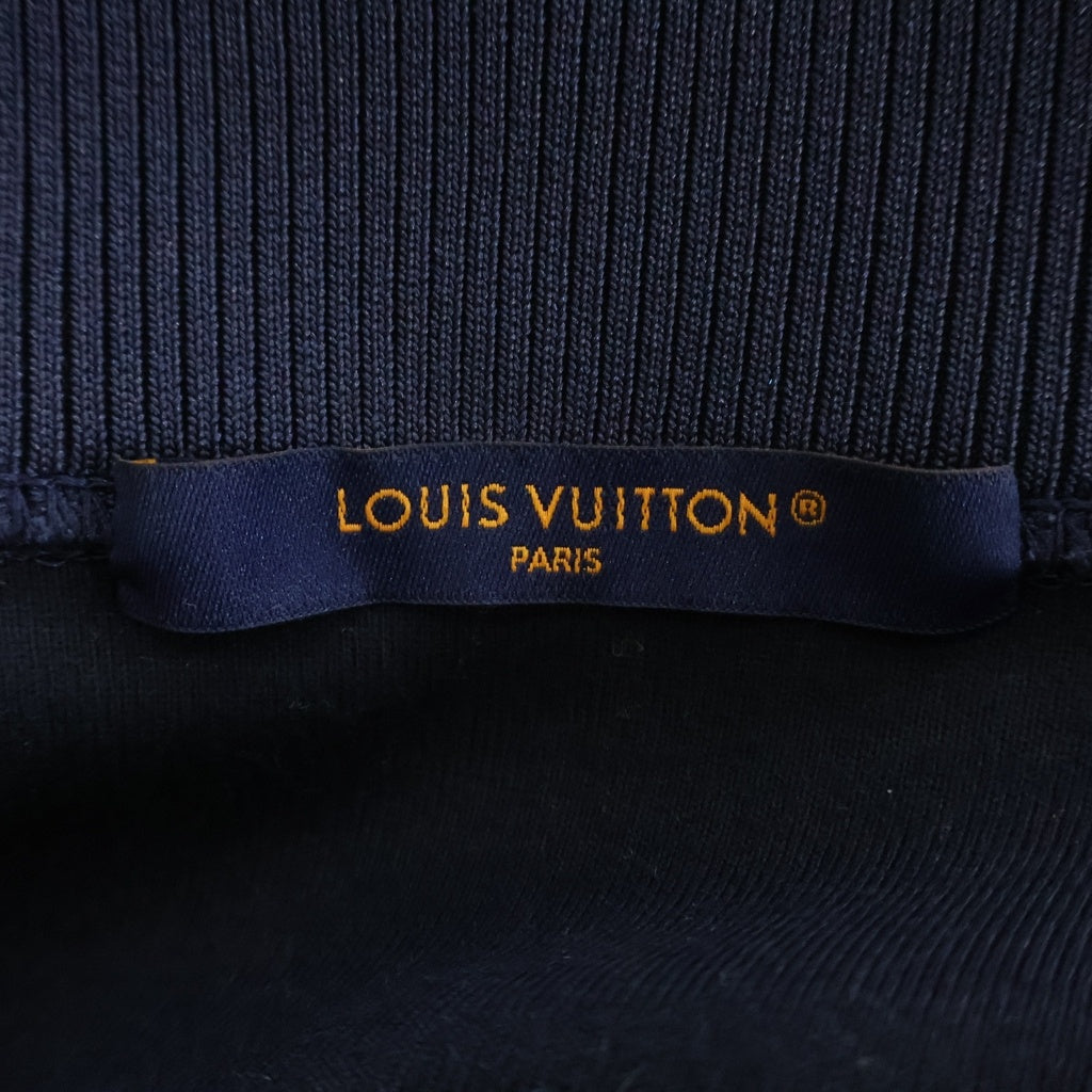 LOUIS VUITTON(ルイヴィトン) 24SS LVロゴ刺繍 フラワーバンドトラックトップ ジップアップジャケット ネイビー RM241MQ ZSC HQY45W
