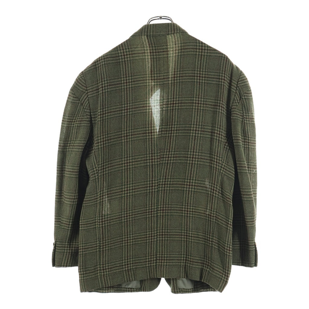 COMME des GARCONS HOMME PLUS(コムデギャルソンオムプリュス) 92SS チェックテーラードジャケット PJ-11010S カーキ