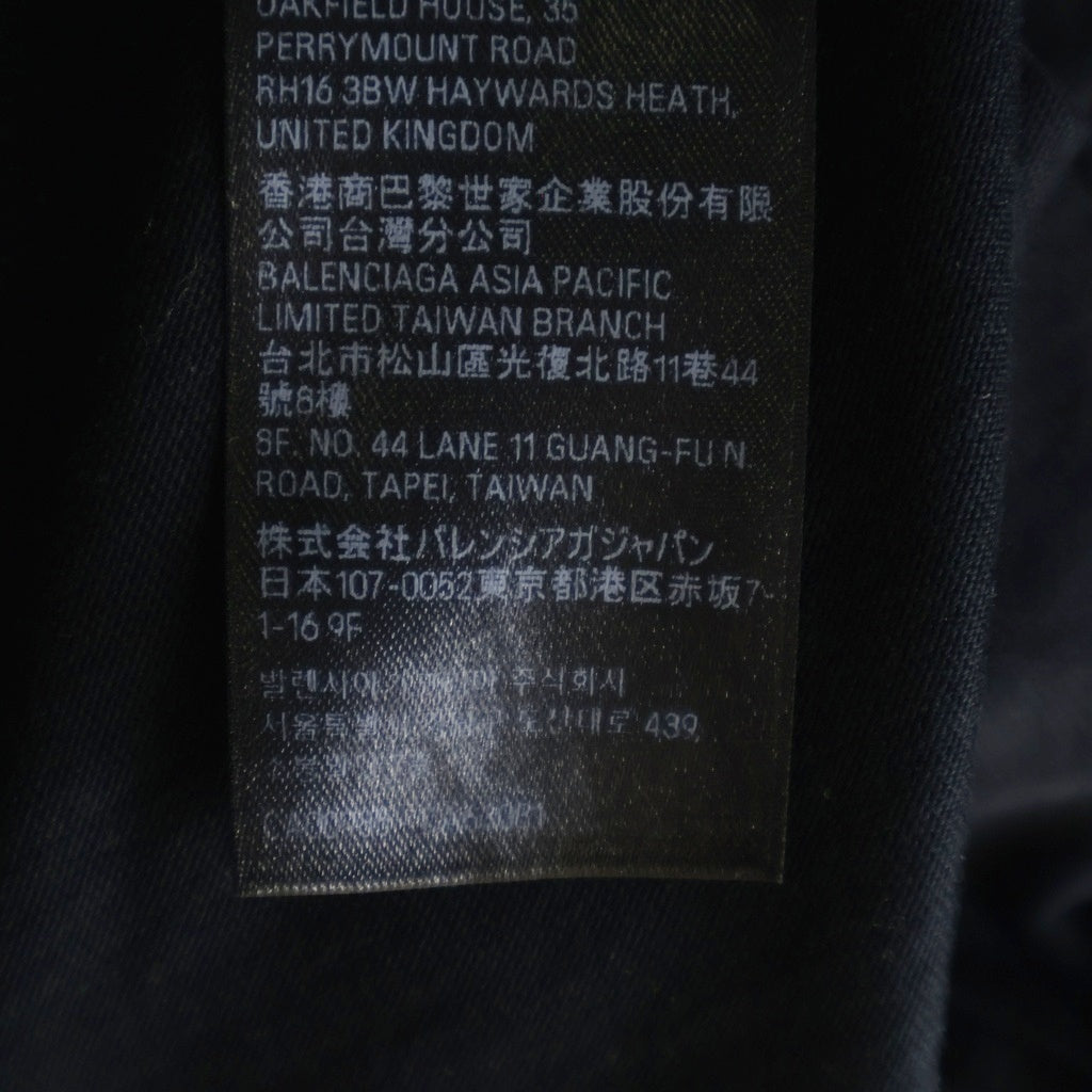BALENCIAGA(バレンシアガ) 24AW ZL/S Double Front T-Shirts パリムーンプリント ロングスリーブ 長袖Tシャツカットソー 791613 ブラック