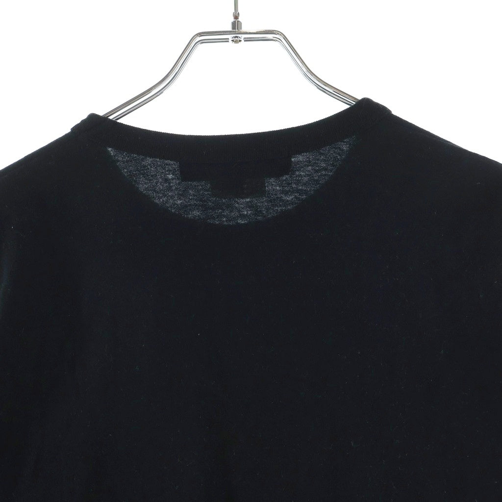 BLACK COMME des GARCONS(ブラックコムデギャルソン) メッセージプリントリングスリーブカットソー 1Q-T001 ブラック