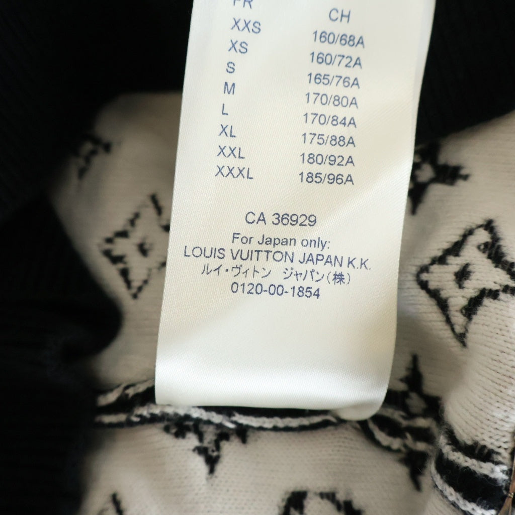 LOUIS VUITTON(ルイヴィトン) グラディエントモノグラムニットセーター RM211Q USO HKN44W ブラック