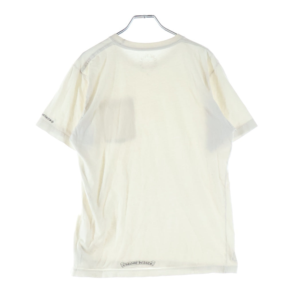 CHROME HEARTS(クロムハーツ) CH T-SHIRT ネックロゴ 半袖Tシャツ ホワイト