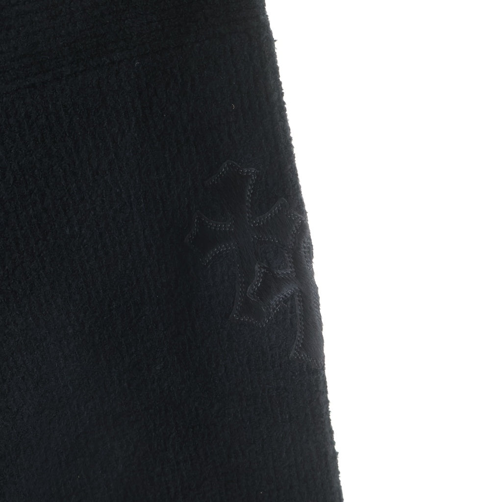 CHROME HEARTS(クロムハーツ) ハラコクロスパッチ ハイネック ニット