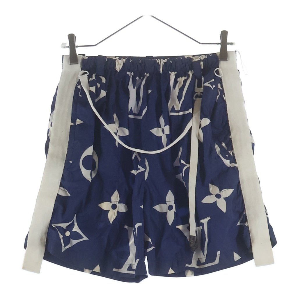 LOUIS VUITTON(ルイヴィトン) 20SS モノグラムナイロン パンツ ブルー×ホワイト FJPA06UUE レディース