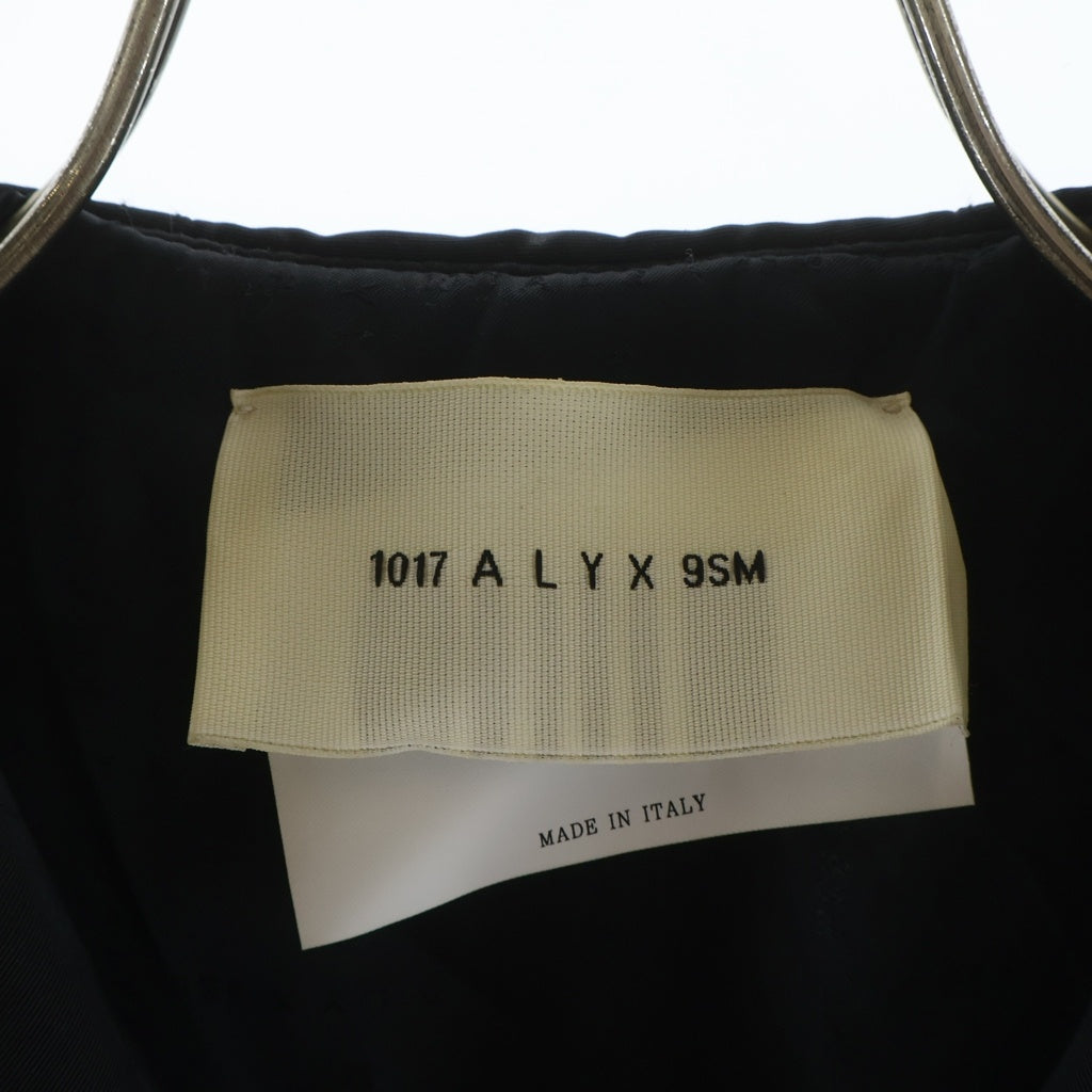 1017 ALYX 9SM(アリクス) ジップアップ ナイロン ダウンベスト ブラック