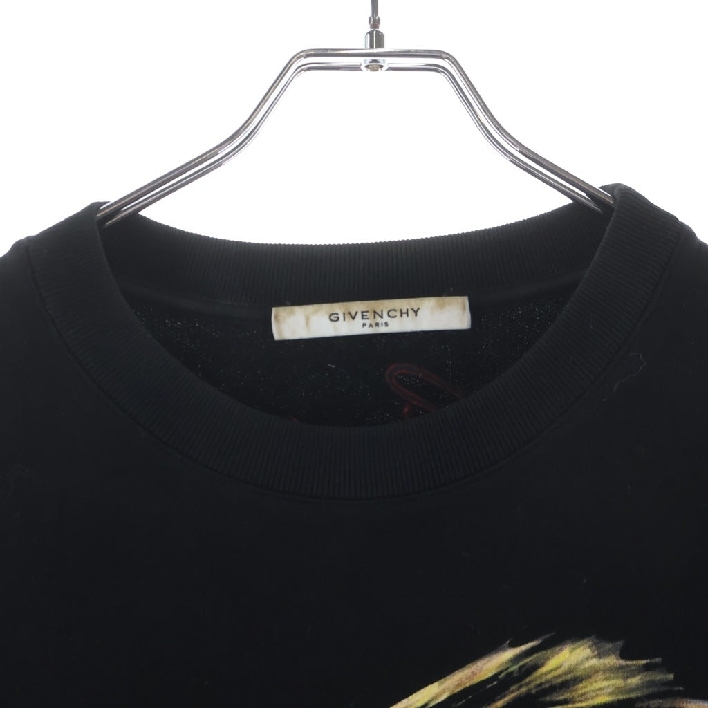 GIVENCHY(ジバンシィ) LEO CREW SWEAT レオプリント スウェットトレーナー ブラック BM70EE306C