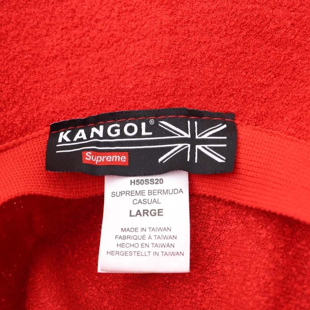 SUPREME(シュプリーム) 20SS ×KANGOL BERMUDA CASUAL HAT カンゴール バルミューダ カジュアル ハット H50SS20 帽子 レッド