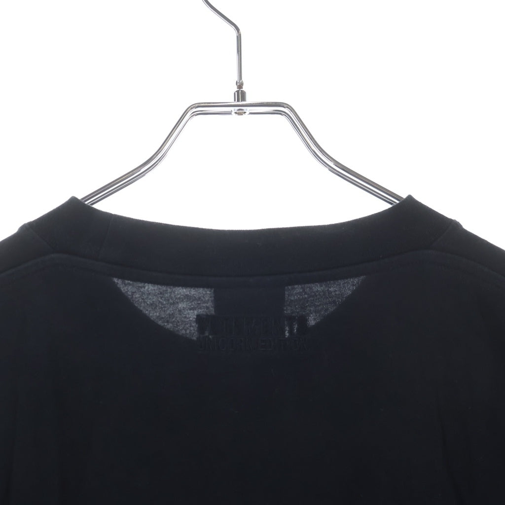 VETEMENTS(ヴェトモン) 22SS 両面ユニコーンプリント 半袖Tシャツカットソー ブラック UE52TR200B