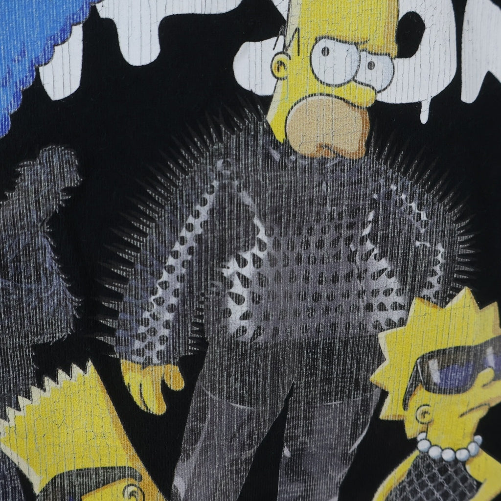 BALENCIAGA(バレンシアガ) THE SIMPSONS シンプソンズ プリント半袖Tシャツカットソー ブラック 676589 TLVG7