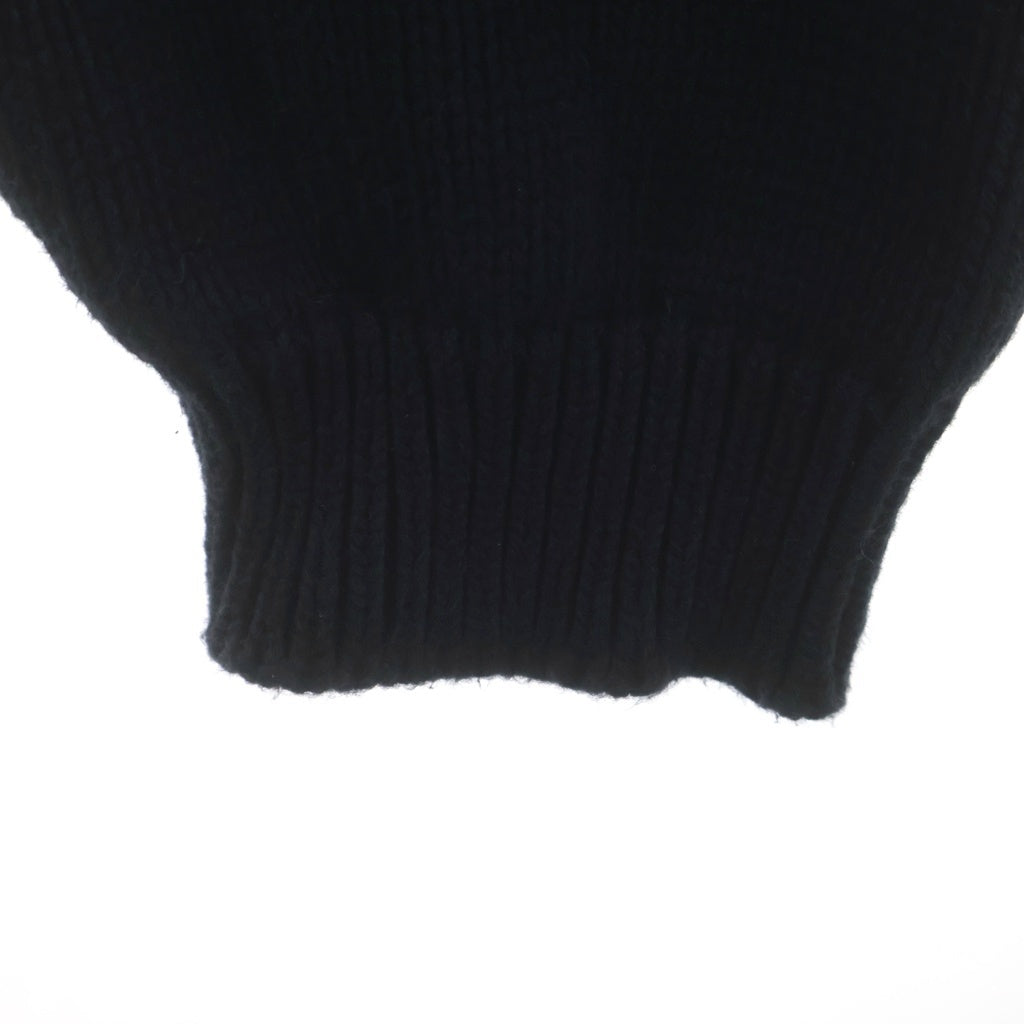 ASKYURSELF(アスクユアセルフ) CHUNKY CHECKRED KNIT CARDIGAN チャンキーチェックニット カーディガン ブラック/ベージュ