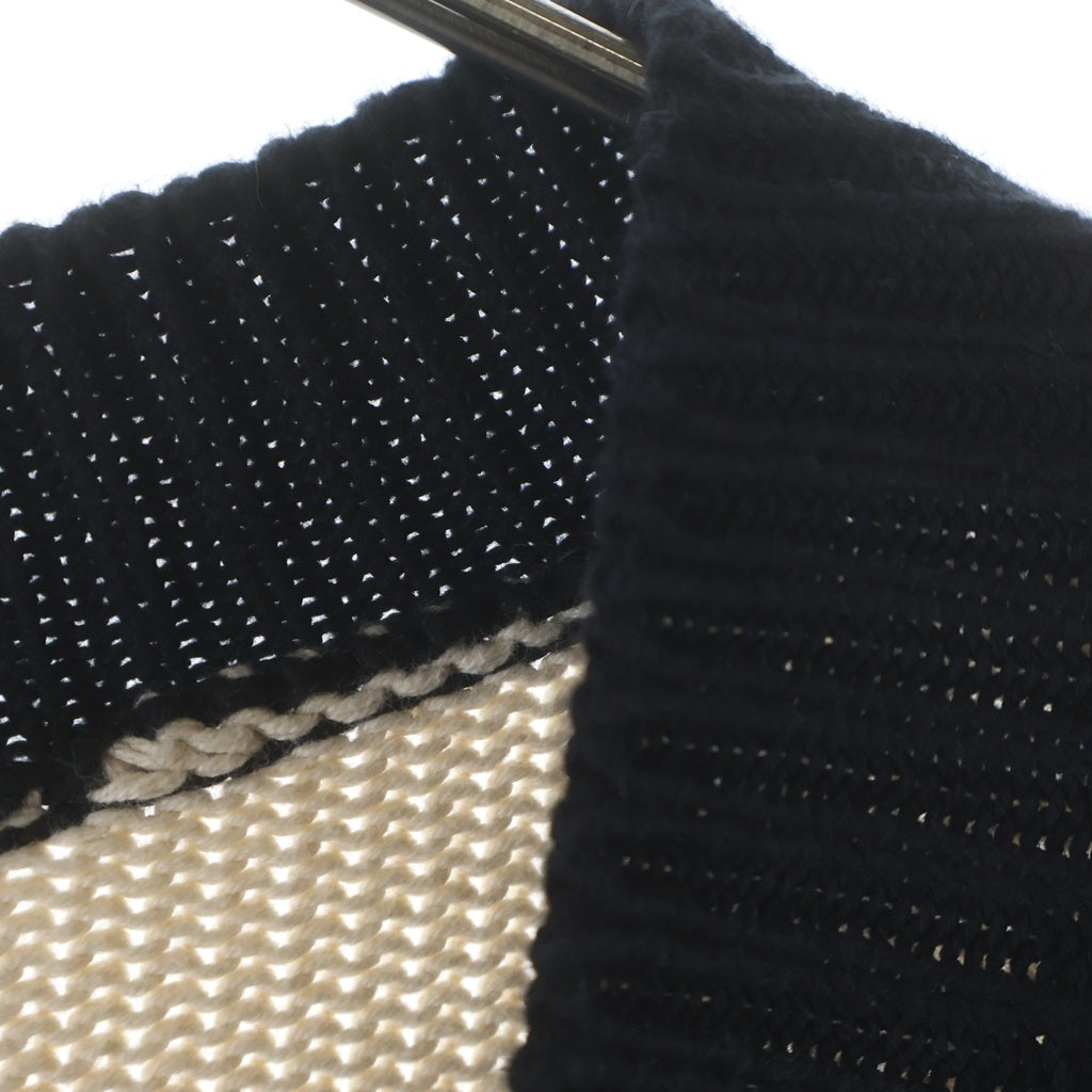 ASKYURSELF(アスクユアセルフ) CHUNKY CHECKRED KNIT CARDIGAN チャンキーチェックニット カーディガン ブラック/ベージュ