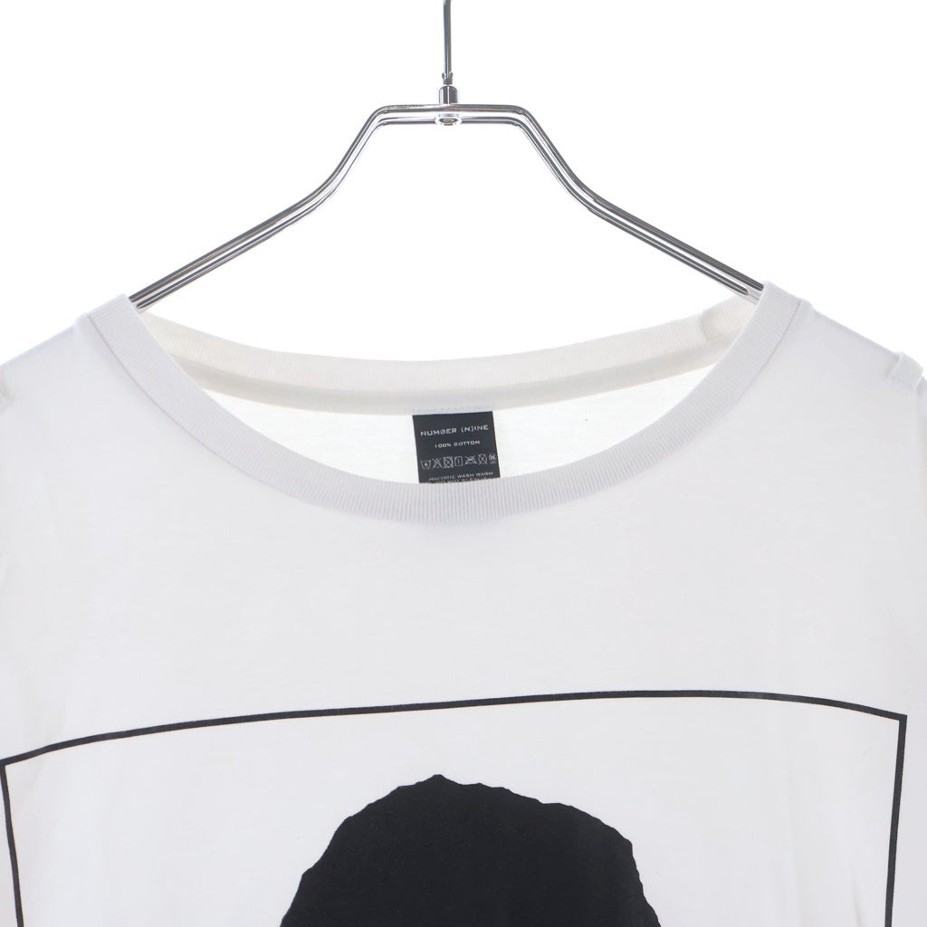 NUMBER (N)INE(ナンバーナイン) スカルプリント 半袖Tシャツカットソー ホワイト/ブラック
