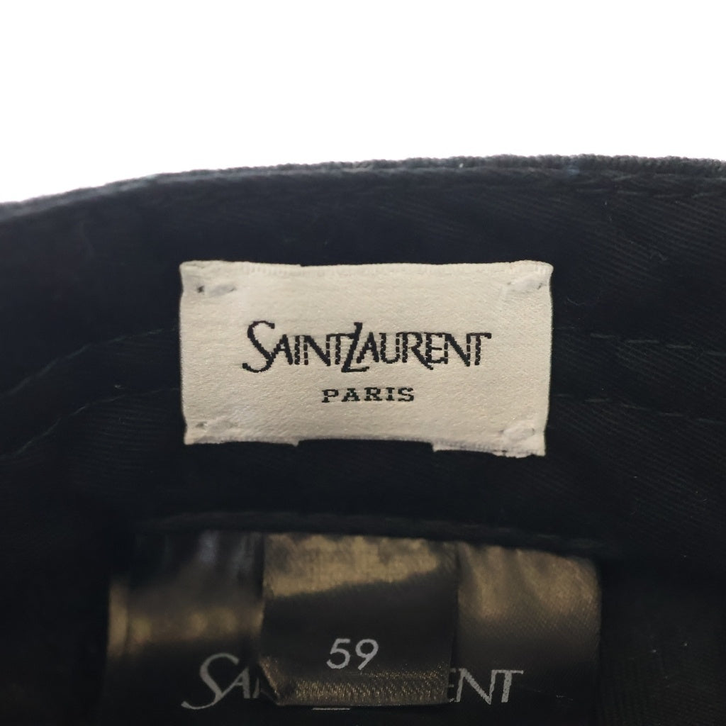 YVES SAINT LAURENT(イヴサンローラン) Yロゴ ベースボールキャップ