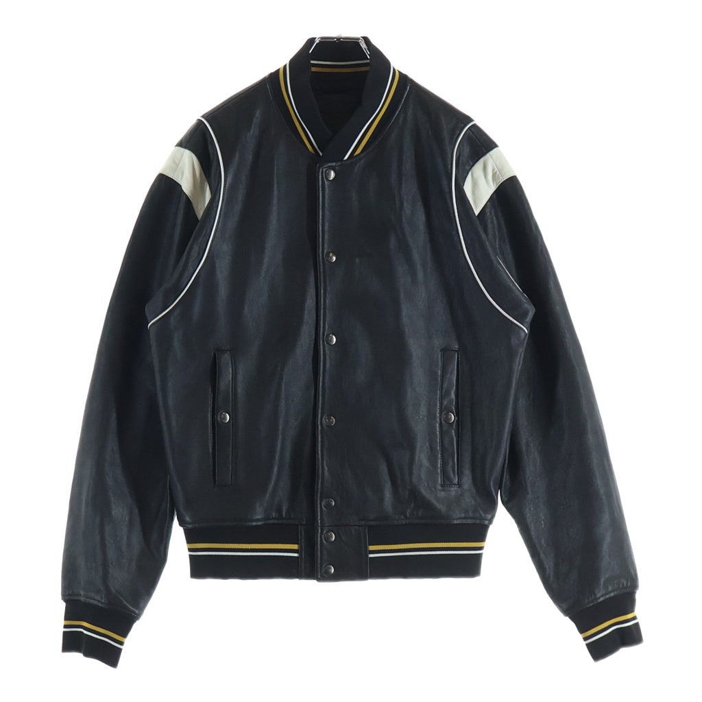 GIVENCHY ジバンシー レザージャケット GIVENCHY(ジバンシィ) 4G MONOGRAM LAMBSKIN LEATHER VARSITY JACKET