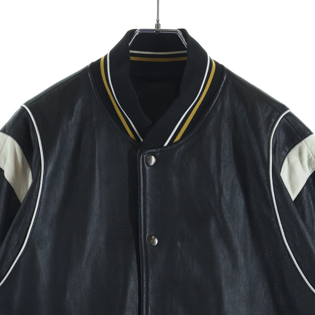 GIVENCHY(ジバンシィ) 4G MONOGRAM LAMBSKIN LEATHER VARSITY JACKET
