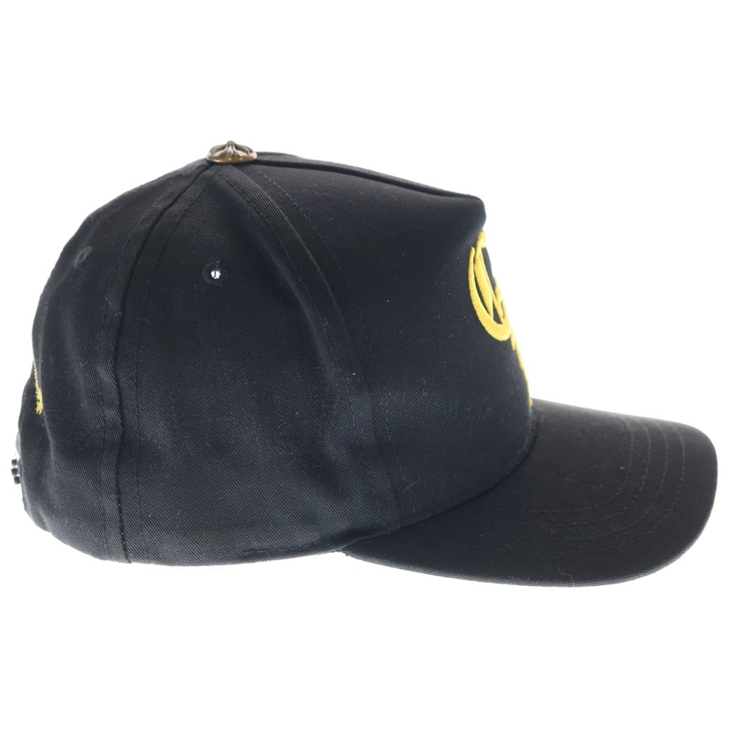 ★大人気★クロムハーツキャップ　確実正規品　ブラック　イエロー　付属品あり CHROME HEARTS(クロムハーツ) CH HAT CH刺繍ベースボールキャップ