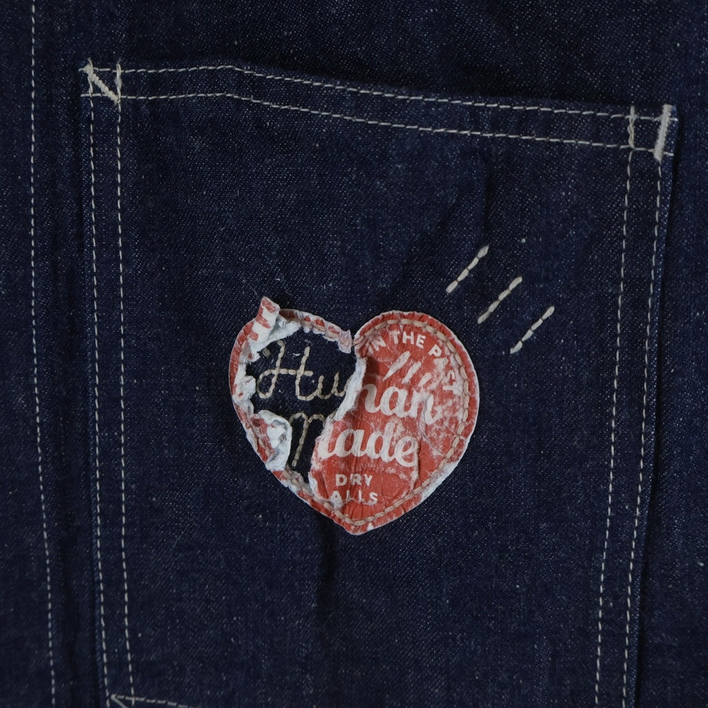 HUMAN MADE(ヒューマンメイド) DENIM COVERALLS デニムカバーオール ジャケット インディゴ HM30JK048