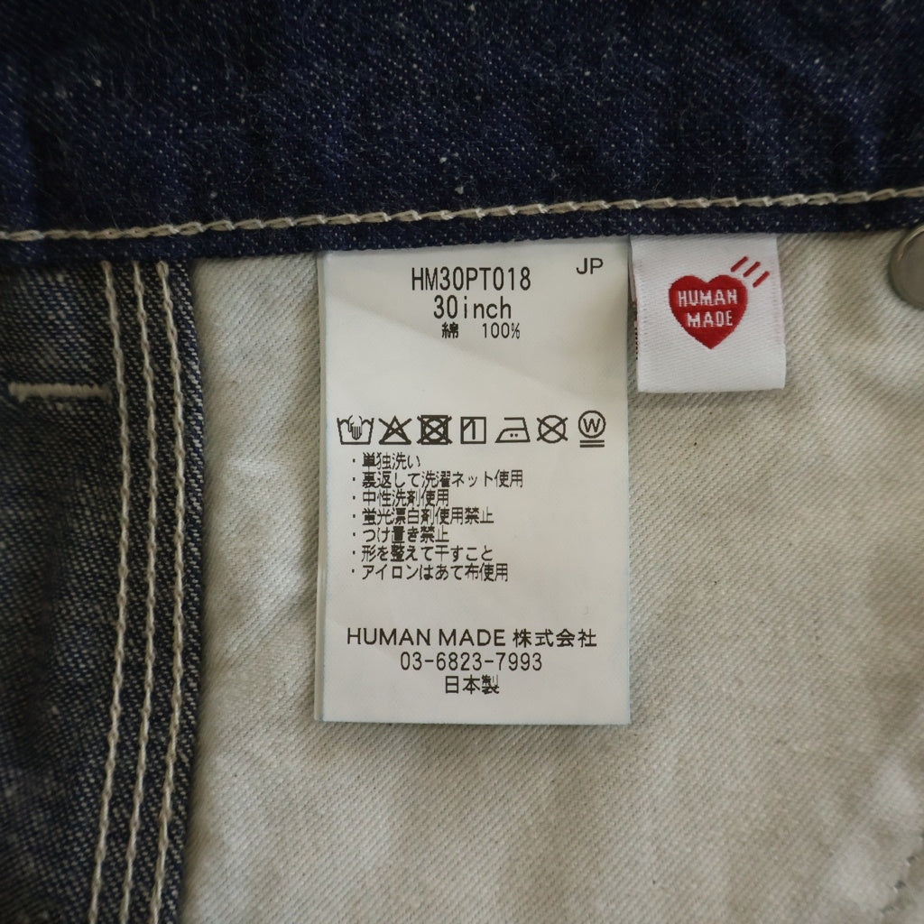 HUMAN MADE(ヒューマンメイド) DENIM WORK PANTS デニムワークパンツ インディゴ HM30PT018