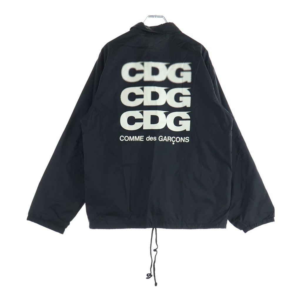 GOOD DESIGN SHOP COMME des GARCONS(グッドデザインショップ コムデギャルソン) バックプリントコーチジャケット IH-J002 ブラック