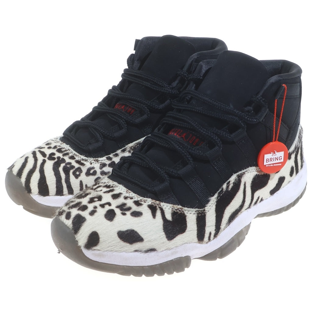 NIKE(ナイキ) WMNS AIR JORDAN 11 ANIMAL INSTINCT エアジョーダン 11 アニマル インスティンクト ハイカットスニーカー US9/26.0cm AR0715-010 ホワイト/ブラウン