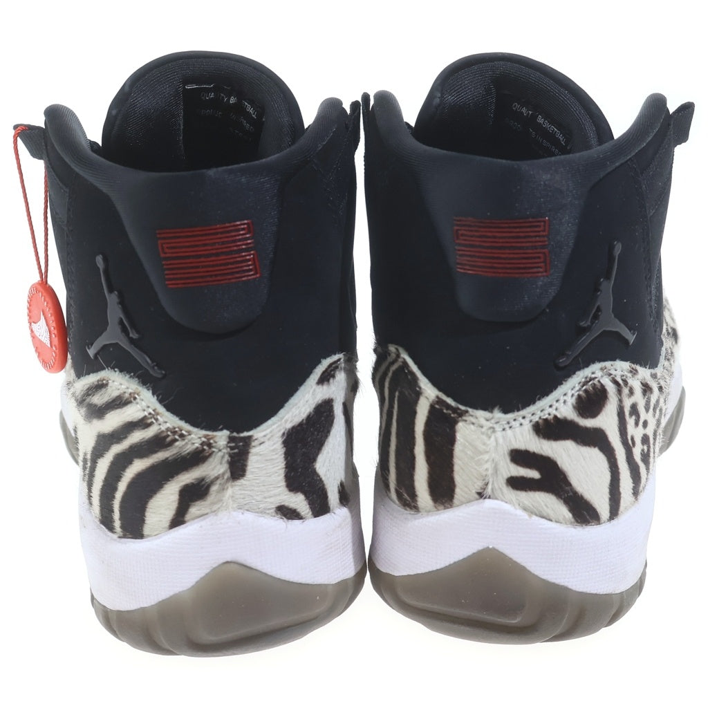 NIKE(ナイキ) WMNS AIR JORDAN 11 ANIMAL INSTINCT エアジョーダン 11 アニマル インスティンクト ハイカットスニーカー US9/26.0cm AR0715-010 ホワイト/ブラウン