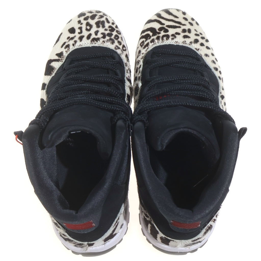 NIKE(ナイキ) WMNS AIR JORDAN 11 ANIMAL INSTINCT エアジョーダン 11 アニマル インスティンクト ハイカットスニーカー US9/26.0cm AR0715-010 ホワイト/ブラウン