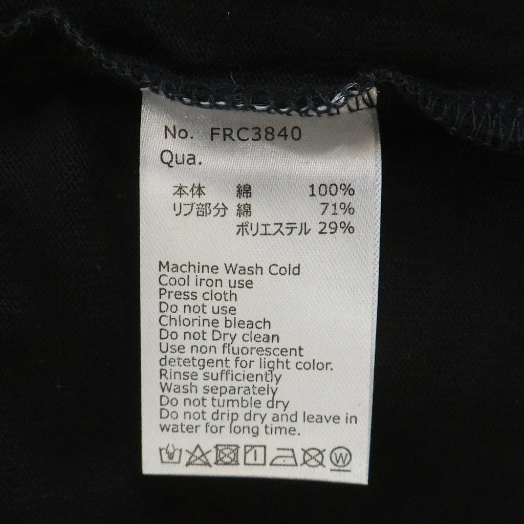 FR2(エフアールツー) だるまラビット 刺繍ロゴ半袖Tシャツ 半袖カットソー ブラック