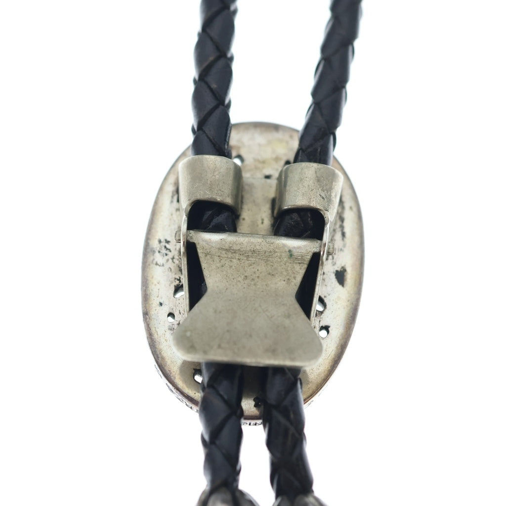 CHROME HEARTS(クロムハーツ) BOLOTIE OVALTINY タイニークラシックオーバルクロス ループタイ シルバー/ブラック BCA209
