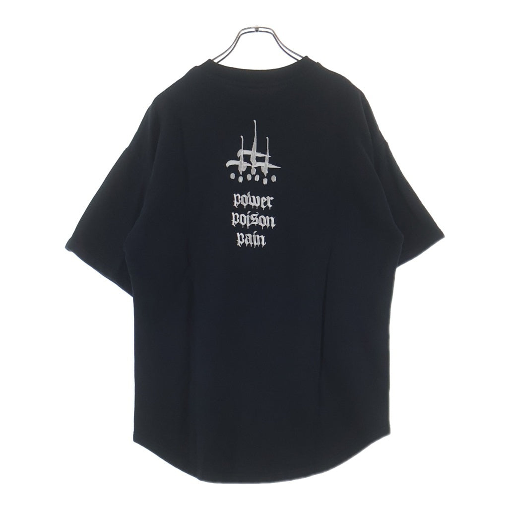 cvtvlist(カタリスト) ロゴ刺繍半袖スウェットカットソー 2501050301 ブラック
