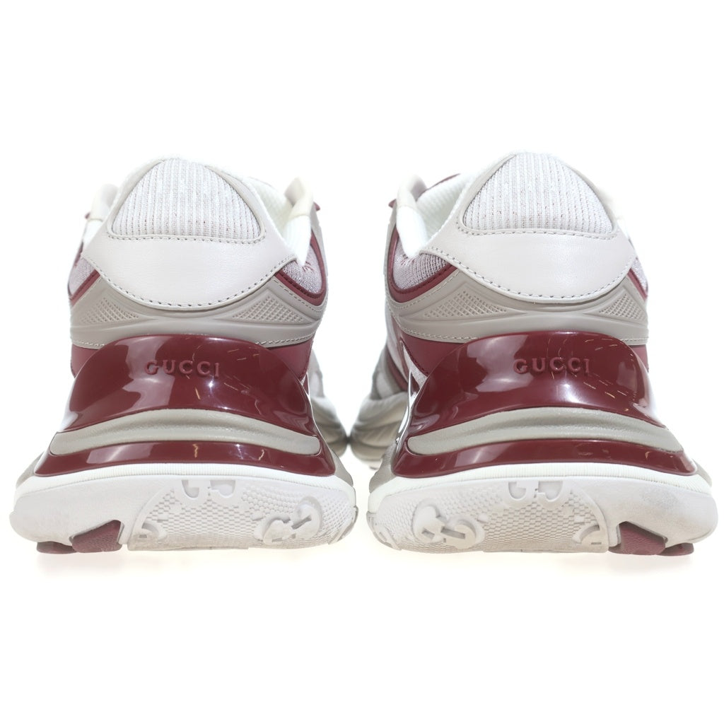 GUCCI(グッチ) 2.0 インターロッキングG ローカットスニーカー 814040 グレー/ワインレッド レディース